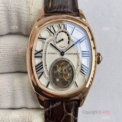 Swiss Grade One Cartier Drive De Rose Gold Watch Power Reserve