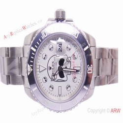 High Quality Copy Rolex Submariner Gray Ceramic Bezel Watch: Rolex Skull Watch