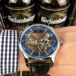 New Style Replica Omega Skeleton Watches Silver Case 42mm