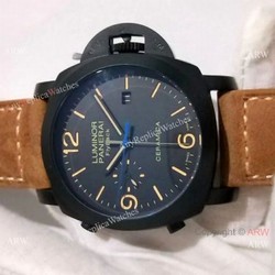 Panerai Luminor FLYBACK Black Case Watch  PAM580
