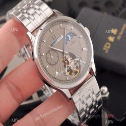Best Replica Omega Tourbillon Moonphase Movement Stainless Steel Watch