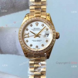 Rolex Datejust 26mm  Rolex Presidential Diamond Bezel Replica Watch