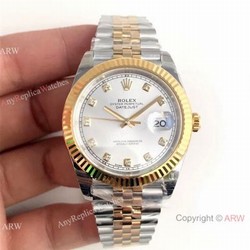 (EW) Swiss Rolex Datejust II 3235 2 Tone Silver Dial Watch Rolex Grade 1 Wrist