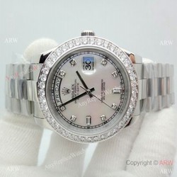 Rolex Day Date II Diamond Bezel  41mm Rolex President Replica Watch