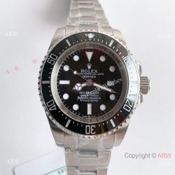 NEW Noob Rolex Deepsea 126660 SS Black Face 1:1 V10 904L Watch