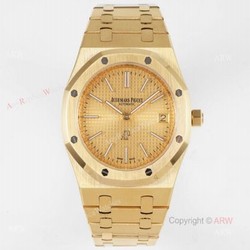 New 15202 Audemars Piguet Royal Oak All Gold Swiss Replica Watch 39mm