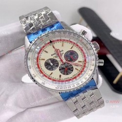 Replica Breitling Navitimer B01 TWA Stainless Steel Cream Dial Watch -2020 New