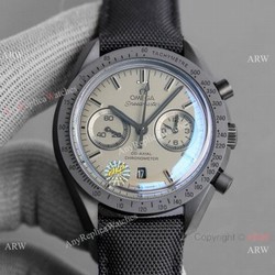 JH Omega Speedmaster Chronograph Dark Side of the Moon Watch Matte Case