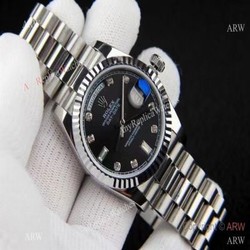 Best Replica Rolex Day-date 36 Black Dial President Watches
