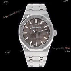 15500 AP Royal Oak ZF Factory Clone Watch With Grey Dial For Men
