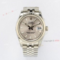 1:1New 31mm Rolex Watch For Sale EW Factory Rolex Datejust Silver Face Watch