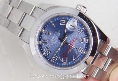 Midium Size Rolex Datejust Blue Arabic 31mm Lady Watch watches
