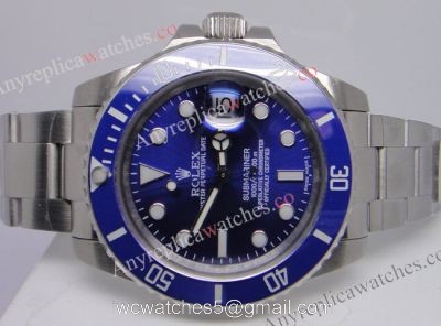 ROLEX SUBMARINER BLUE DIAL / BLUE CERAMIC WATCH SWISS ETA 2836 watches