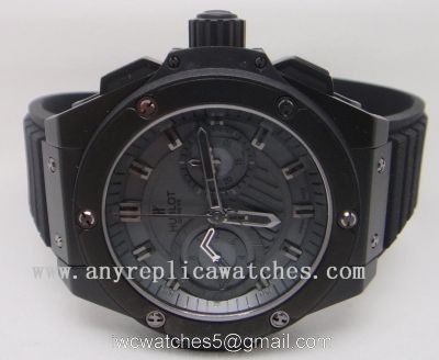 SWISS GRADE Hublot KING POWER ALL Black 48mm Buy Swiss Grade Replica watches