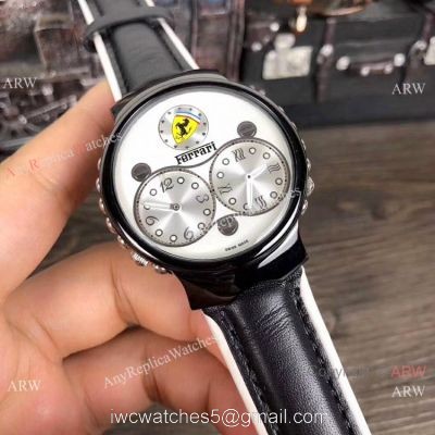 High Quality Copy Ferrari Quartz Watches White Dial Black Case watches