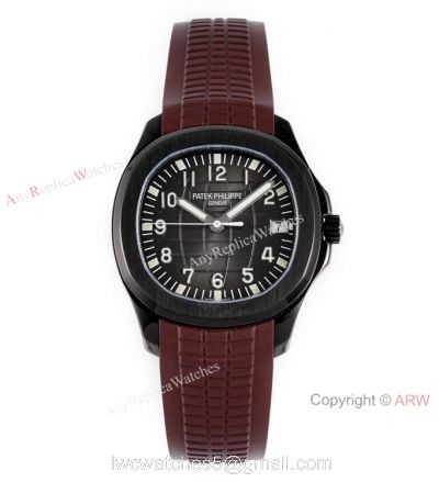 Swiss Grade Copy Patek Philippe Aquanaut Brown Rubber Strap Watch 40mm watches