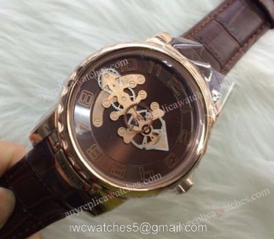 Ulysse Nardin Freak Rose Gold Chocolate Face Men replica Watch watches