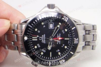 Omega Seamaster GMT Black Dial Replica Omega Watches watches