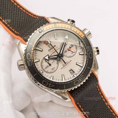 Japan Grade Omega Seamaster Replica Planet Ocean 600m Chronograph Watch White Dial watches