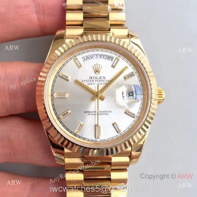 Rolex Day Date II Yellow Gold President Watchband Replica Watch watches