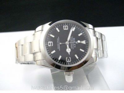 Rolex Explorer Oyster band Black Face Mens Replica Watch watches