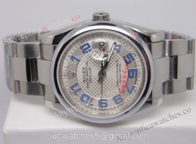 Rolex Datejust NEW Blue Arabic Markers Oyster watch 36mm watches