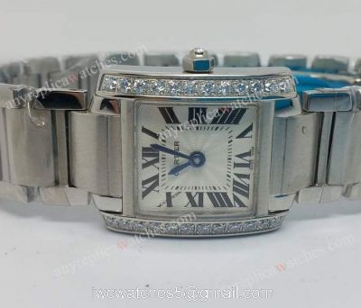 Cartier Tank Diamond Bezel Ladies Replica Watch watches