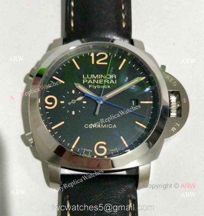 Panerai PAM 524 Luminor 1950 3 Days Flyback Black Dial Watch New Replica watches
