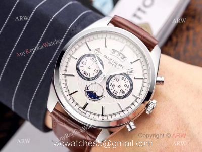 New Patek Philippe Grand Complication Moon Watch Brown Leather Band watches