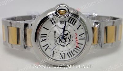 TWO-TONE WOMENS FAKE CARTIER WATCH BALLON BLEU WATCH watches