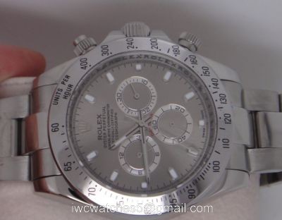 Rolex Daytona Watch SS Gray Dial 40MM Replica Rolex watches