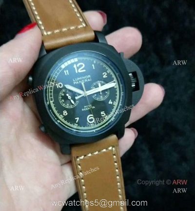 Panerai PAM 653 Luminor Chrono Replica Regatta Watch Green Inner watches