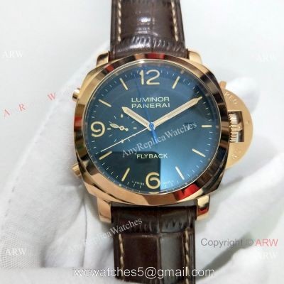 New Copy Panerai Luminor Flyback PAM00525 Watch Rose Gold watches