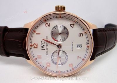 REPLICA IWC 7 DAYS ROSE GOLD MENS WATCH watches