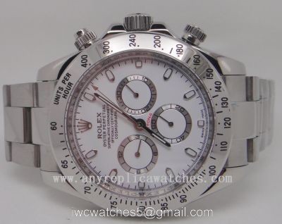 High Quality Rolex Daytona Replica Watch SS White Dial watches