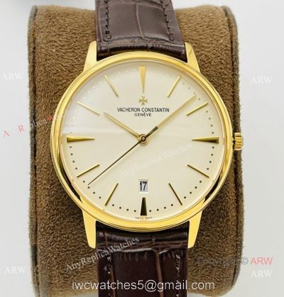 2021 New! MK Factory V4 Swiss Vacheron Constantin Patrimony Watch Yellow Gold 40mm watches