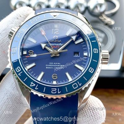 Replica Omega Seamaster Planet Ocean GMT Rubber Band Watches SWISS GRADE CASE watches