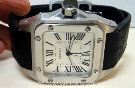 Replica Cartier Santos 100 Men Watch 40mm Quartz Movement Watch watches