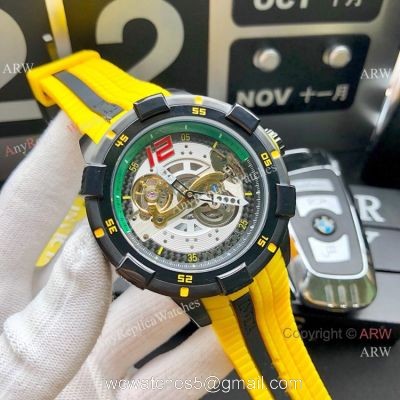 Replica Invicta S1 Rally Automatic Yellow Rubber Strap Men Watch watches