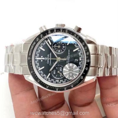 OM Factory Omega Speedmaster Racing Chronomeyer 9900 Watch Stainless Steel Black Dial watches