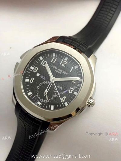 High Quality Patek Philippe Replica Watches Aquanaut Travel Time Watch Black Face watches