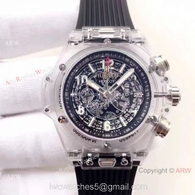Baselworld Big Bang Hublot Unico Sapphire Replica Black Rubber Watch Hublot Clear Watch watches
