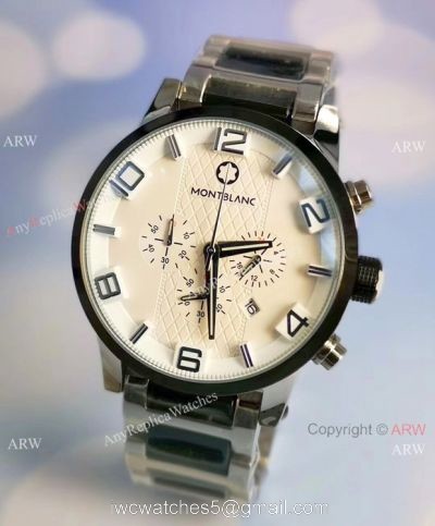 Mont Blanc Clone Timewalker Chronograph Watch Ceramic Steel watches