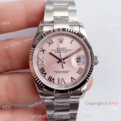 (EW)Rolex Datejust SS Pink Dial Swiss 3235 Watch AAA Replica Watches China?Dealer watches