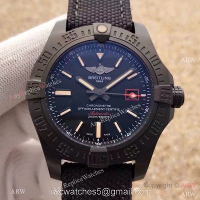 Swiss Breitling Super Avenger Watch 2824 Movement Solid Black Replica watches