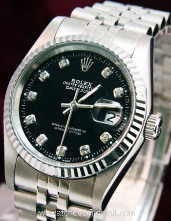 Rolex Jubilee Bracelet Black Diamond Face Datejust Men watch watches