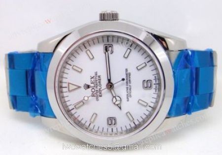 Replica Rolex Explorer White Dial Stainless Steel Mens Watch watches
