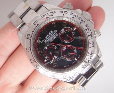Rolex Daytona SS Black Arabic Watch 116520 Buy Replica watches