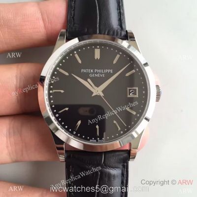 Copy Swiss Patek Philippe Cal.324 S C Watch SS Black Dial watches