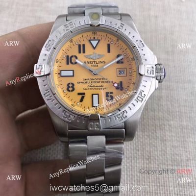 NEW Style Replica Breitling Avenger II Seawolf Orange Dial Silver Steel Watch watches